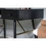 Ansmark Schreibtisch 110x60 cm - Schwarz/Messing
