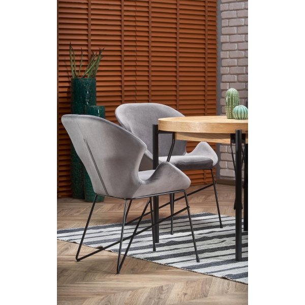 Dante Esstisch 100-300 cm - Eiche/Schwarz