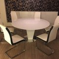 Kundenbild Cecilia runt Esstisch Ø150 cm - weiß (Hochglanz)