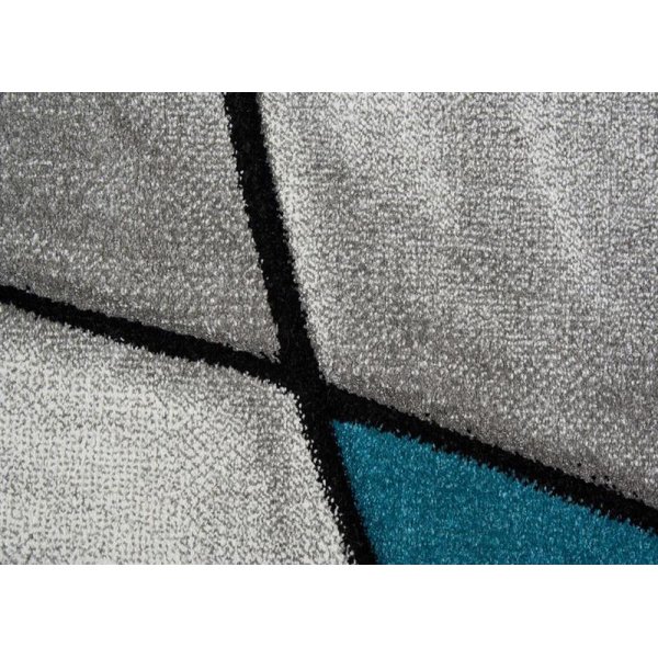 Maschinengewebter Teppich Turin - Trkis