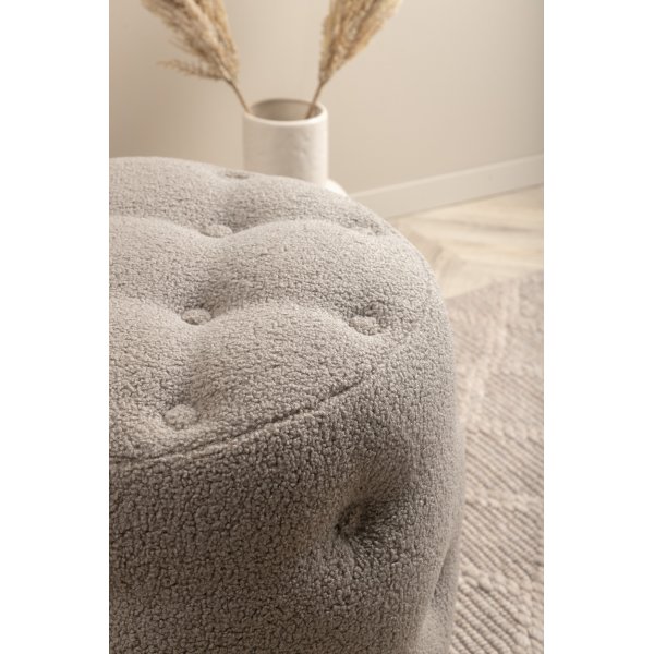 Respit Hocker - Grauer Beige-Teddy Respit Hocker - Grauer Beige-Teddy