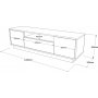 Luvio Medienbank 4 - Silber/Wei