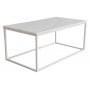 Accent rechteckiger Couchtisch aus Marmor 110 cm - weier Marmor