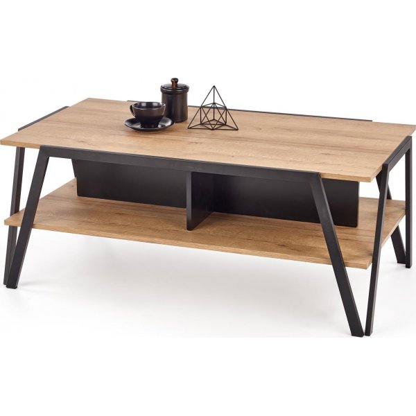 Pavia Couchtisch 113 x 63 cm - Eiche/schwarz