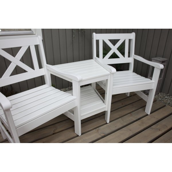 Europa Gartenmbel - Loveseat - Wei