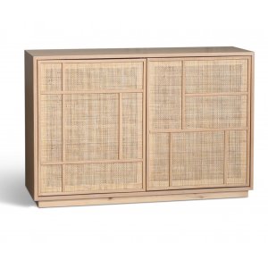 Stockholm Sideboard aus Eiche mit Rattan