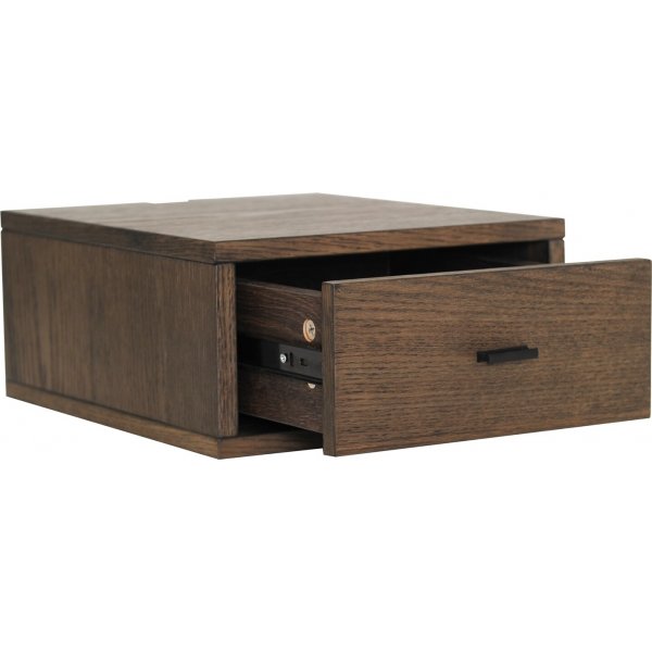 Kniglicher Nachttisch - Braun lackiertes Eichenfurnier