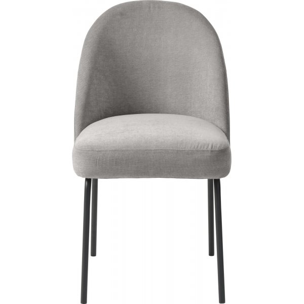 Zirkusstuhl aus grauem Chenille