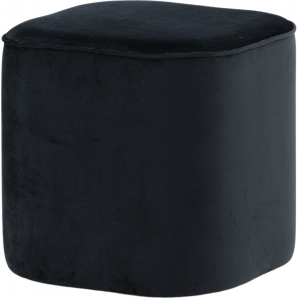 Chip-Hocker - Schwarzer Samt Chip-Hocker - Schwarzer Samt