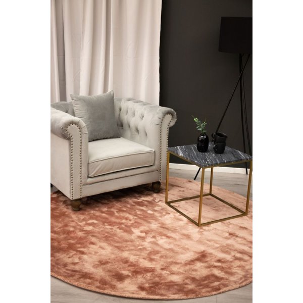Viskoseteppich Bryan - Altrosa Viskose
