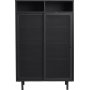 Schraubstockschrank H140 cm - Schwarz