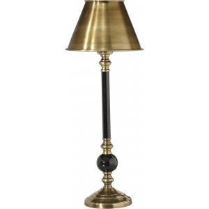 Abbey Tischlampe - Messing/Schwarz - 49 cm