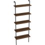 Teos Bücherregal - Heller Walnuss/Schwarz