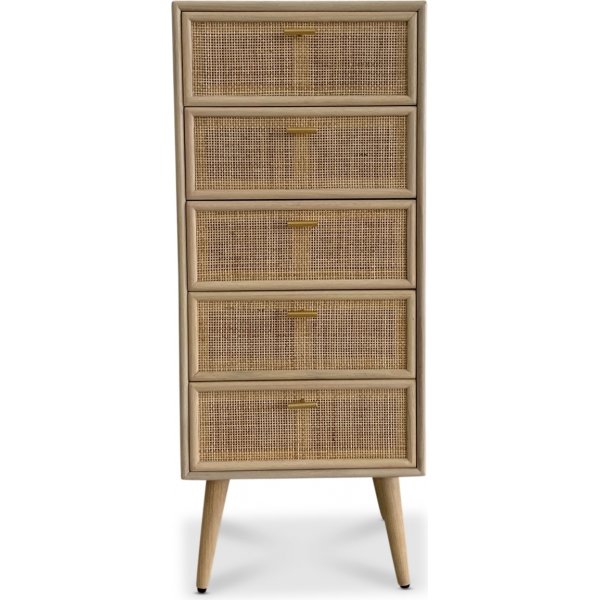 Rattankommode mit 5 Schubladen - React + Mbelfe