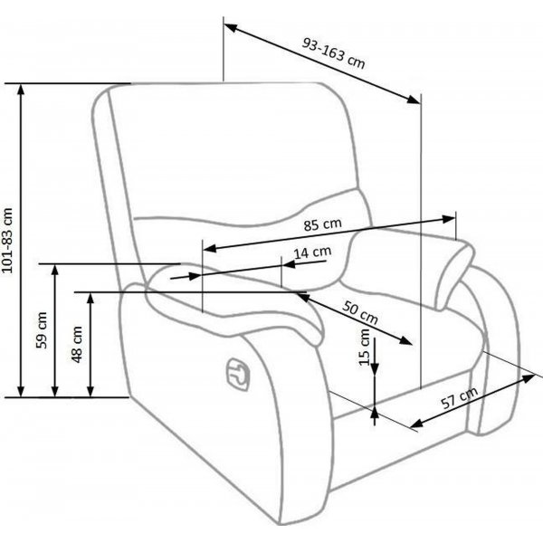 Jacqueline Liegesessel aus braunem Öko-Leder Jacqueline Liegesessel aus braunem Öko-Leder