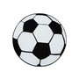 Kinderteppich Brigid Fuball - schwarz/wei - Rund 120 cm
