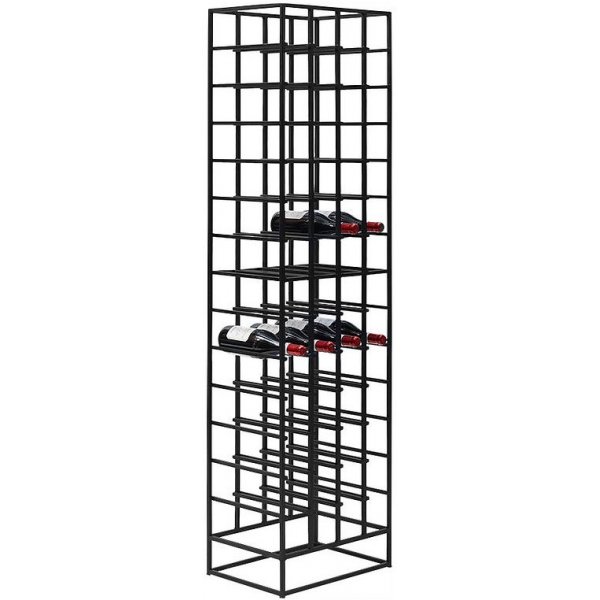Alma schwarzes Weinregal / Weinregal fr 48 Flaschen