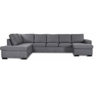Solna U-Sofa XL 364 cm - Links + Möbelpflegeset für Textilien