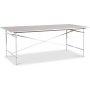 Kristall Esstisch 200 cm (Fishbone) - Wei / Whitewash