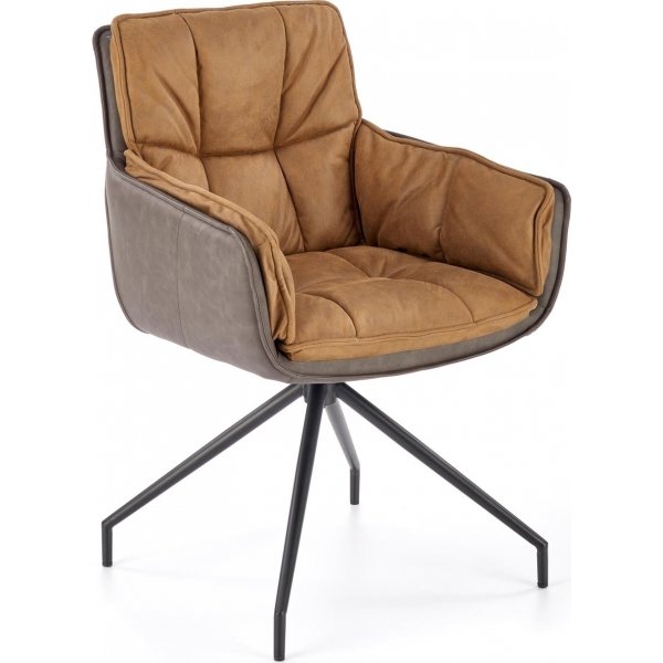 Cadeira Esszimmerstuhl 523 - Braun/Schwarz