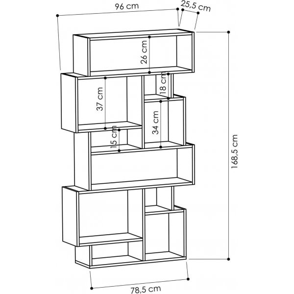 Karmato-Bcherregal - Wei