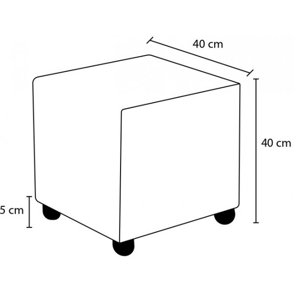 Ranma Hocker - Grau Ranma Hocker - Grau