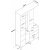 Esa Flurmbel 120 x 37,5 x 198,6 cm - Walnuss/Wei