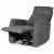 Elektrischer Elof-Liegestuhl aus grauem Stoff mit integriertem USB-Anschluss + Mbelpflegeset fr Textilien