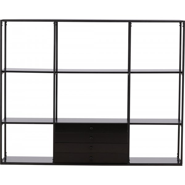 Bcherregal Amarillo - Schwarz