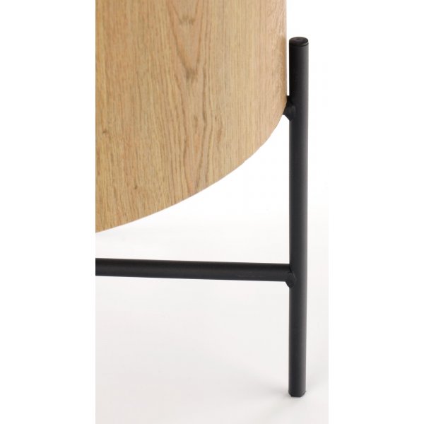 Ennis Couchtisch 45 cm - Eiche/schwarz