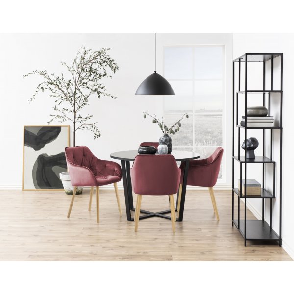 Brooke Sessel - Rosa/Eiche Brooke Sessel - Rosa/Eiche