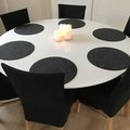 Kundenbild Cecilia runt Esstisch Ø150 cm - weiß (Hochglanz)