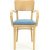 Novo-Sessel mit gepolstertem Sitz - Optionale Farbe der Polsterung und des Gestells