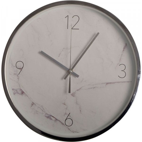 Wanduhr - wei�er Marmor