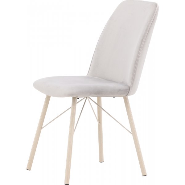 Alltags-Esszimmerstuhl - Grau/Weiß getüncht Alltags-Esszimmerstuhl - Grau/Weiß getüncht