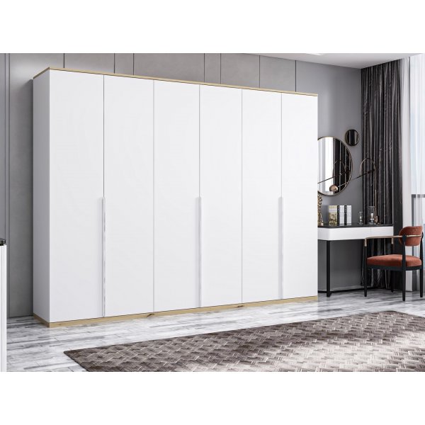 Lyn Kleiderschrank 270 x 52 x 206 cm - Wei