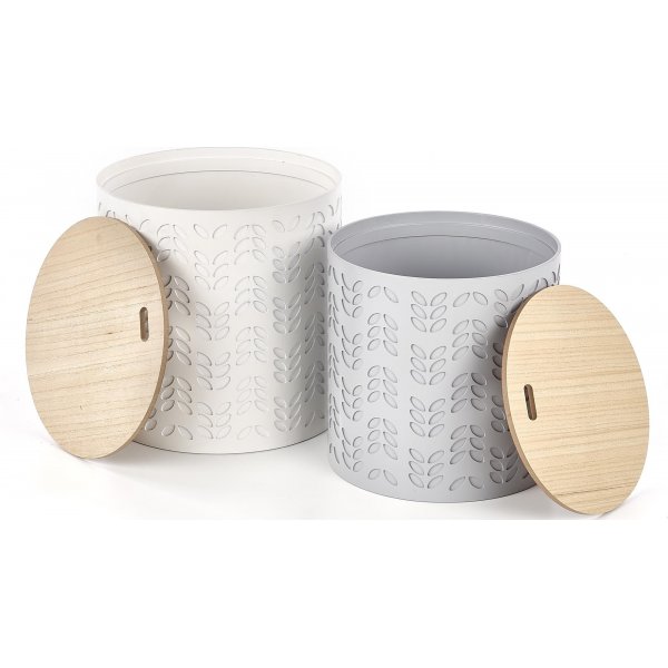 Trudie Satztische - wei/grau