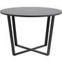Amble runder Esstisch 110 cm - Schwarz/Marmor