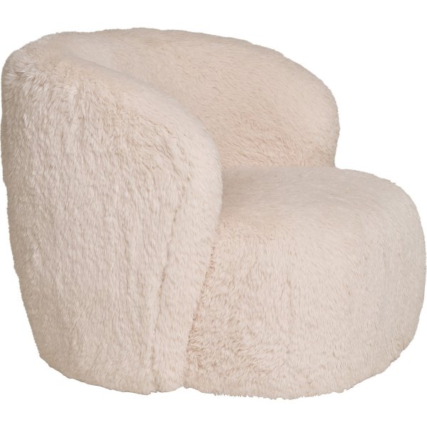 Setubal-Sessel - Kunstfell in Offwhite Setubal-Sessel - Kunstfell in Offwhite