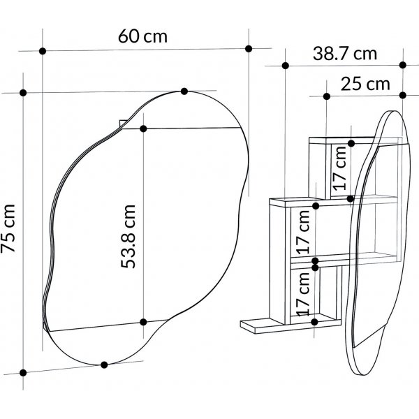 Wolkenspiegel - Weiß Wolkenspiegel - Weiß
