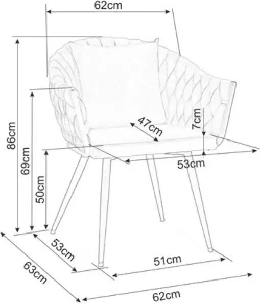 Nuvo Esszimmerstuhl - Grau