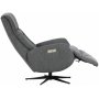 Comfort Luxus Reclinersessel (2 elektrische Motoren) eingebaute Fusttze - Hellgrauer Stoff