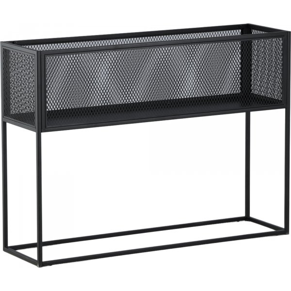 Teo-Reliefregal - Schwarz