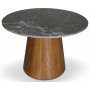 Batisse Esstisch rund Nussbaum / Grauer Betano Marmor Ø120 cm