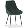 Plaza Esstischgruppe, Marmortisch mit 4 Theo Samtsthlen - Grn/Grau/Chrom