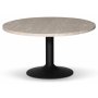 Break around Couchtisch - Schwarz / Limestone Travertine