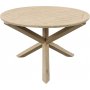 Salt Island runder Esstisch aus grauem Teak - 120 cm Durchmesser