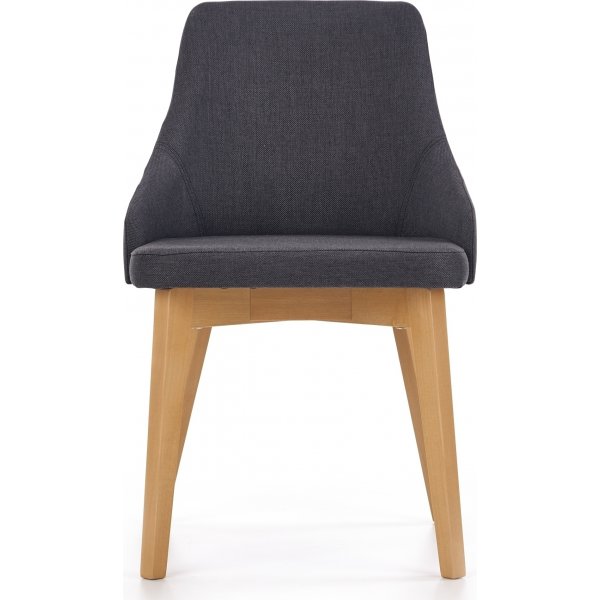 Stuhl Catrin - Dunkelgrau & Holz Stuhl Catrin - Dunkelgrau & Holz