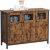 Eldin Sideboard 100 cm - Braun/Schwarz