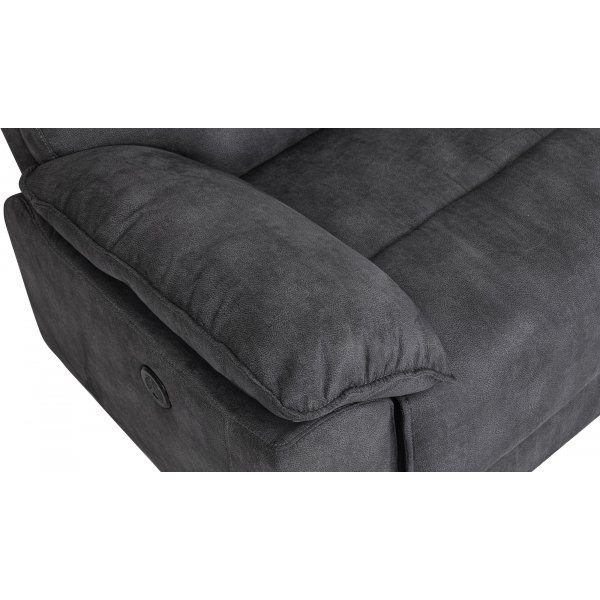 Sofa 3-Sitzer elektrisch verstellbarer Liegesessel - Grau